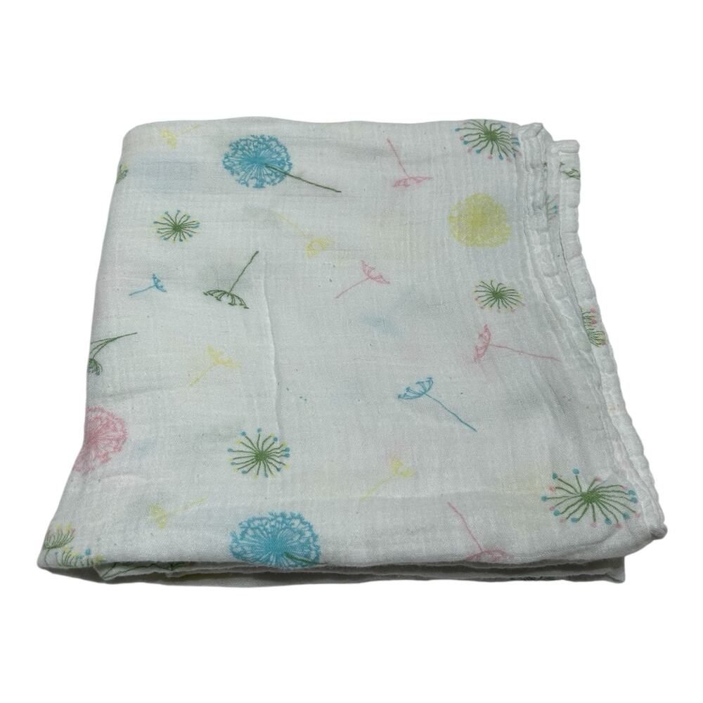 Softan Dandelion Muslin Swaddle Baby Blanket Bamboo Organic Cotton Pink Blue